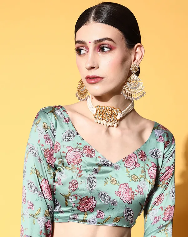 Green_Satin_Saree_for_Women