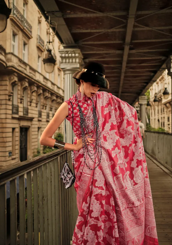 Organza_Chikankari_Lucknowi_Saree