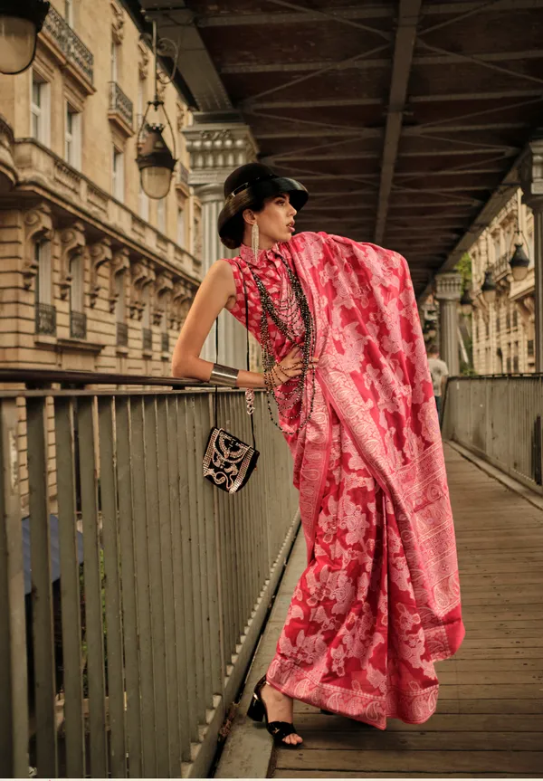 Organza_Chikankari_Lucknowi_Saree