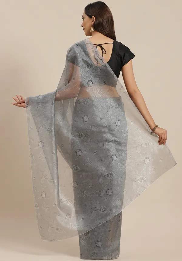 Grey_Organza_Saree_for_Women