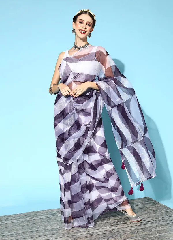 White_Organza_Saree_for_Women