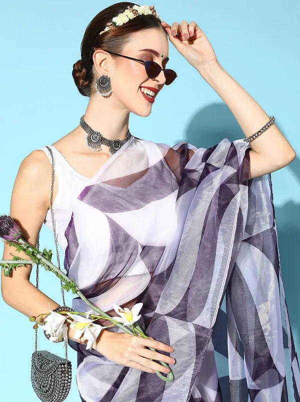 White_Organza_Saree_for_Women