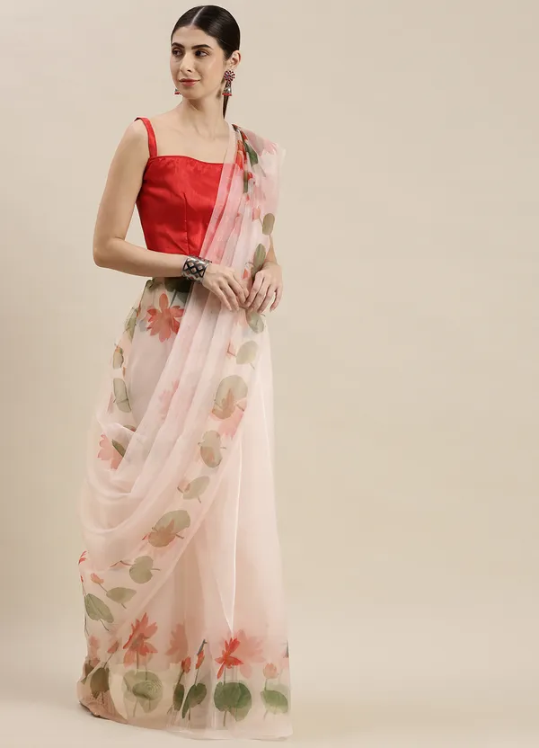 White_Organza_Saree_for_Women