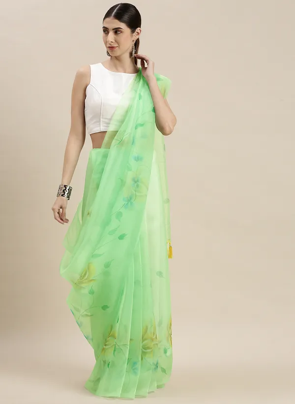 Green_Organza_Saree_for_Women