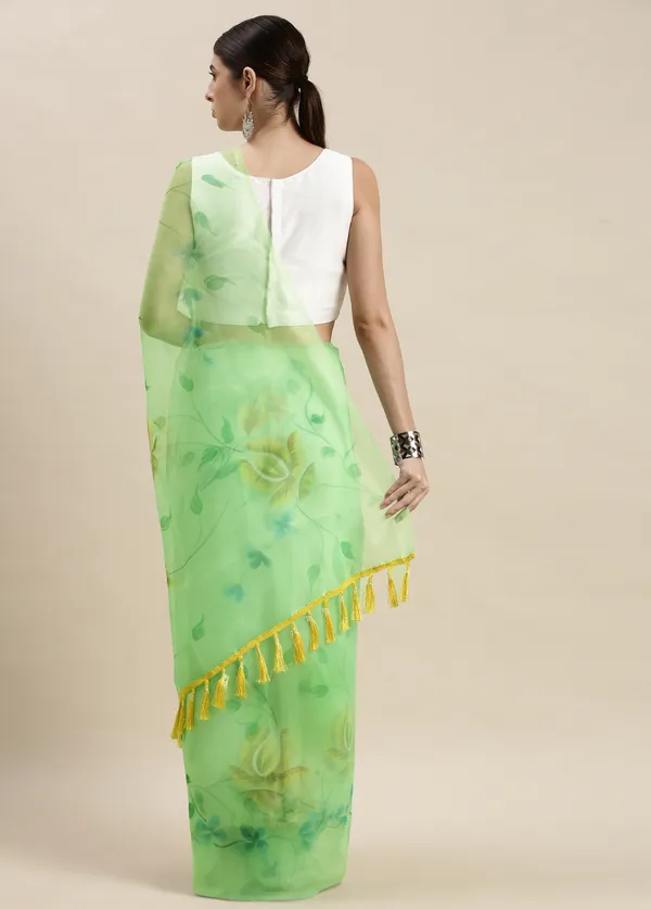 Green_Organza_Saree_for_Women