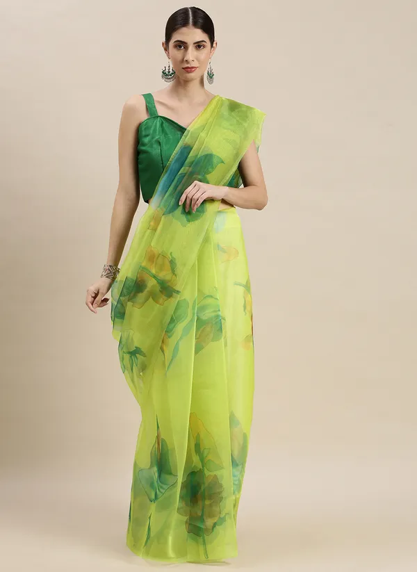 Green_Organza_Saree_for_Women