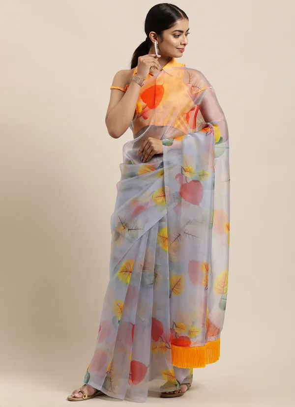 Grey_Organza_Saree_for_Women