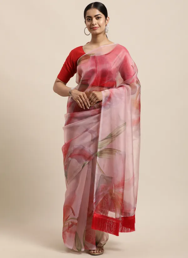 Pink_Organza_Saree_for_Women