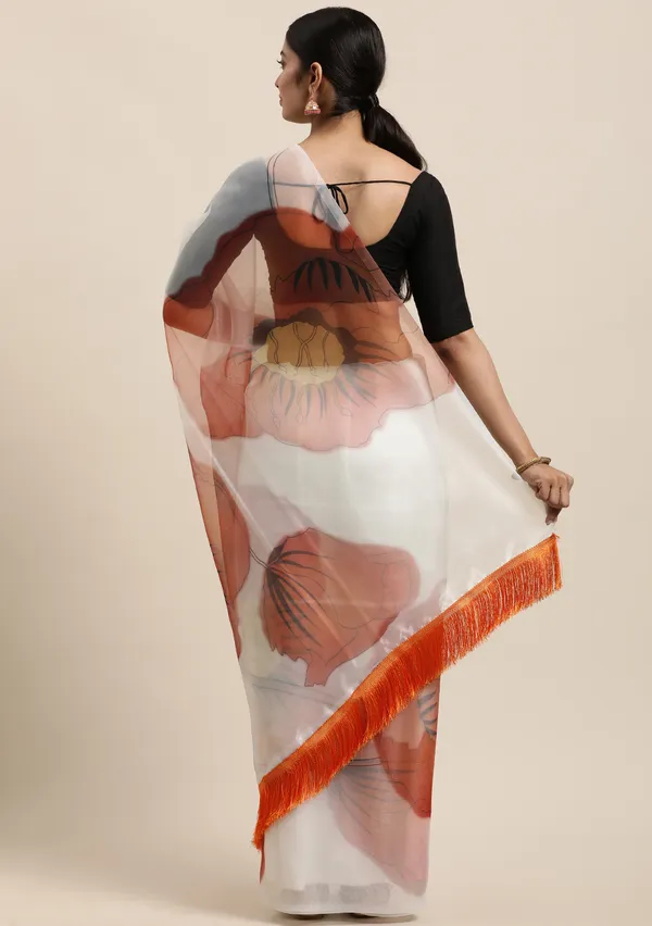 White_Organza_Saree_for_Women