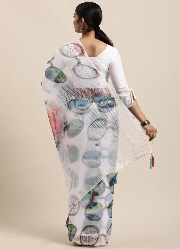 White_Organza_Saree_for_Women