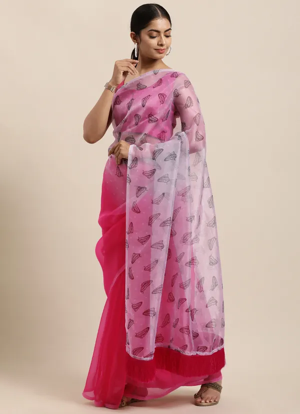 Pink_Organza_Saree_for_Women