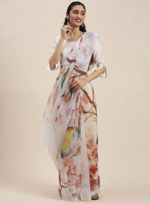 Orange_Organza_Saree_for_Women