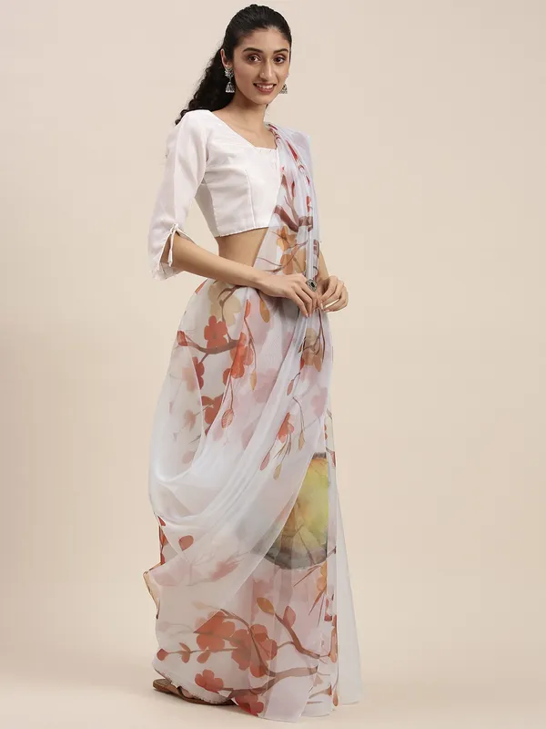 Orange_Organza_Saree_for_Women