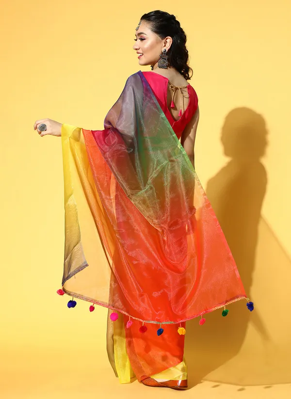 Multicolor_Organza_Saree_for_Women
