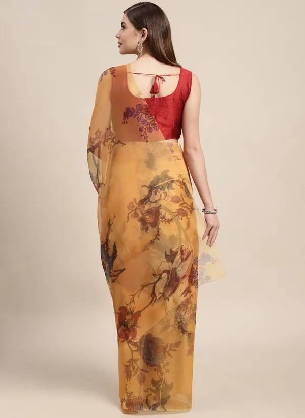 Orange_Organza_Saree_for_Women