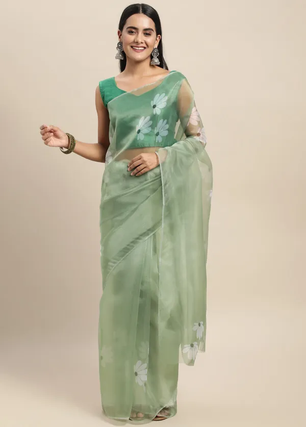 Light_Green_Organza_Saree_for_Women