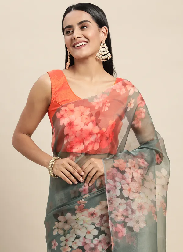 Green_Organza_Saree_for_Women