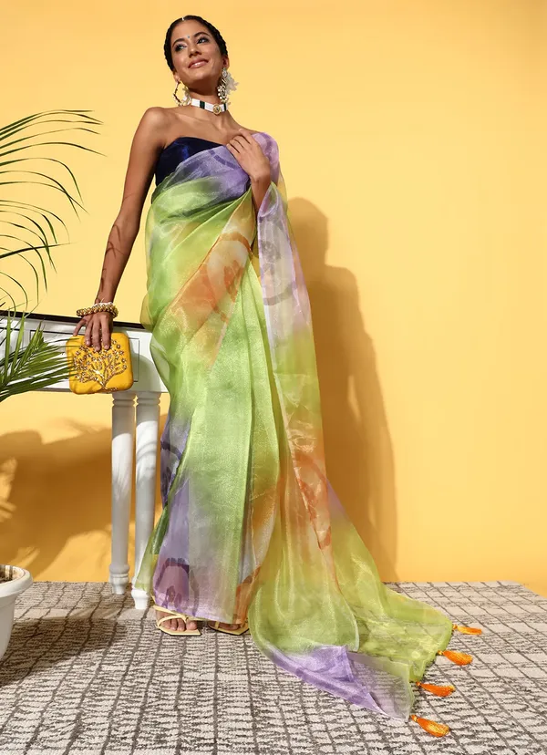 Multicolor_Organza_Saree_for_Women