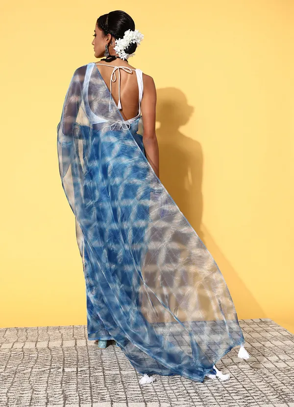 Blue_Organza_Saree_for_Women