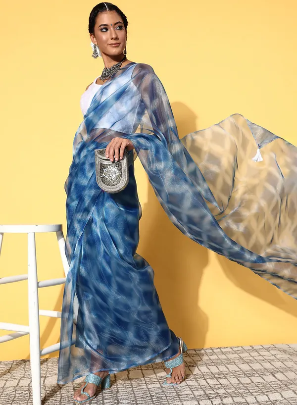 Blue_Organza_Saree_for_Women