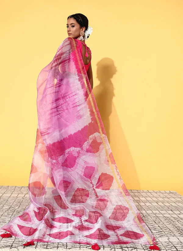 Pink_Organza_Saree_for_Women