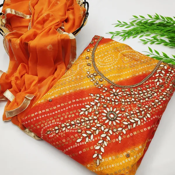 Orange_Jacquard_Salwar_Suit_Material_for_Women