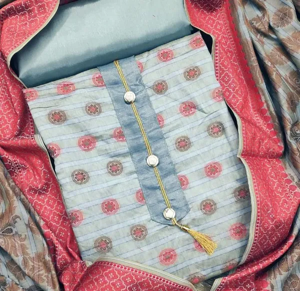 Grey_Jacquard_Salwar_Suit_Material_for_Women