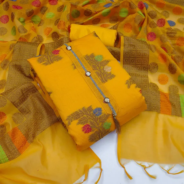 Yellow_Jacquard_Salwar_Suit_Material_for_Women