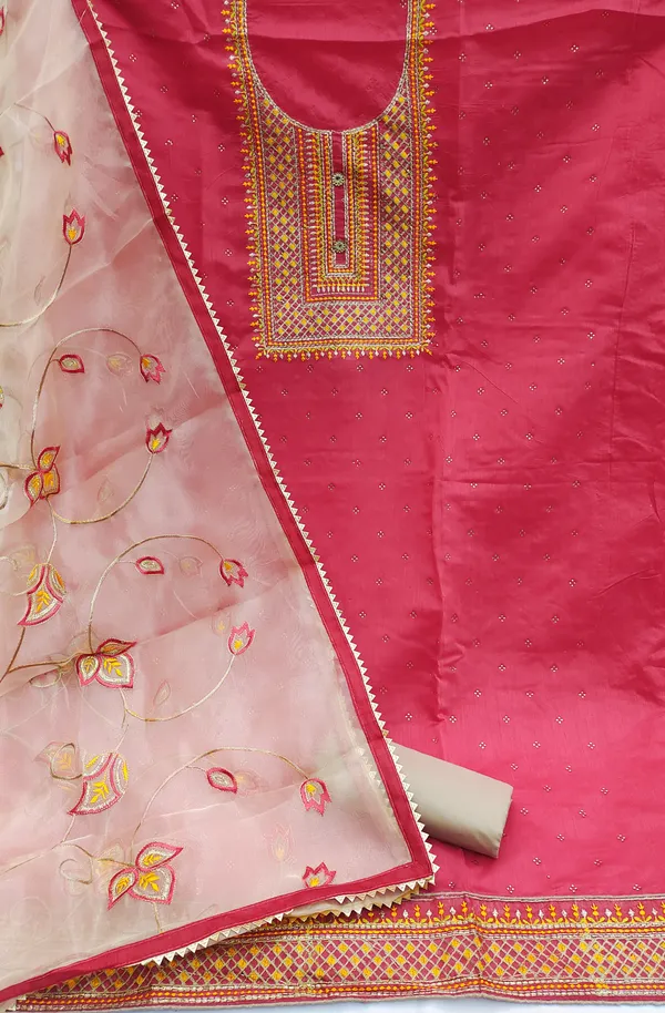 Red_Chanderi_Salwar_Suit_Material_for_Women