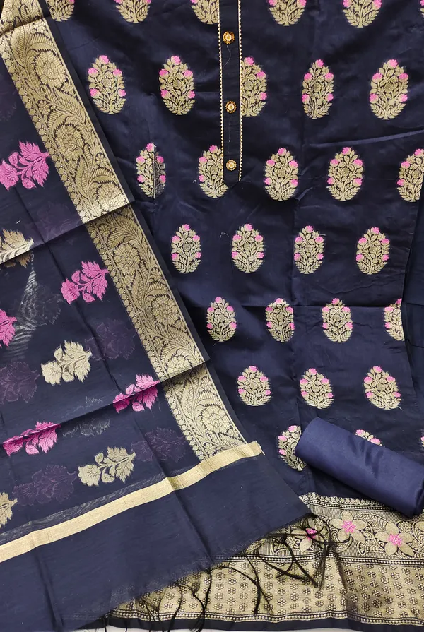 Dark_Blue_Silk_Blend_Salwar_Suit_Material_for_Women