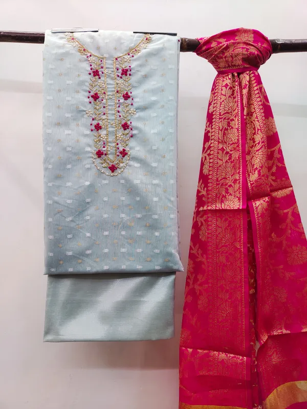 Light_Blue_Silk_Blend_Salwar_Suit_Material_for_Women