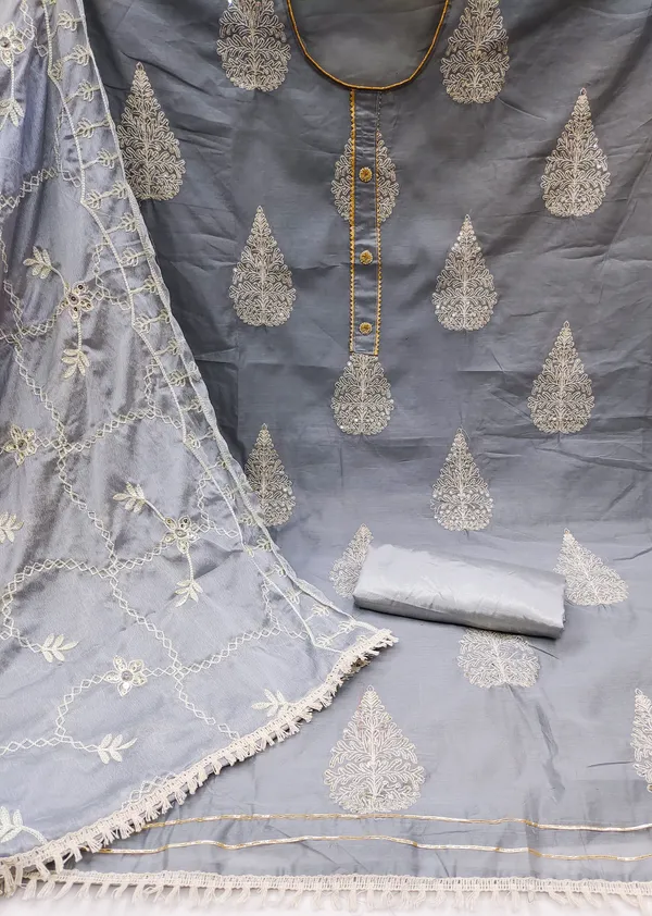 Grey_Chanderi_Salwar_Suit_Material_for_Women