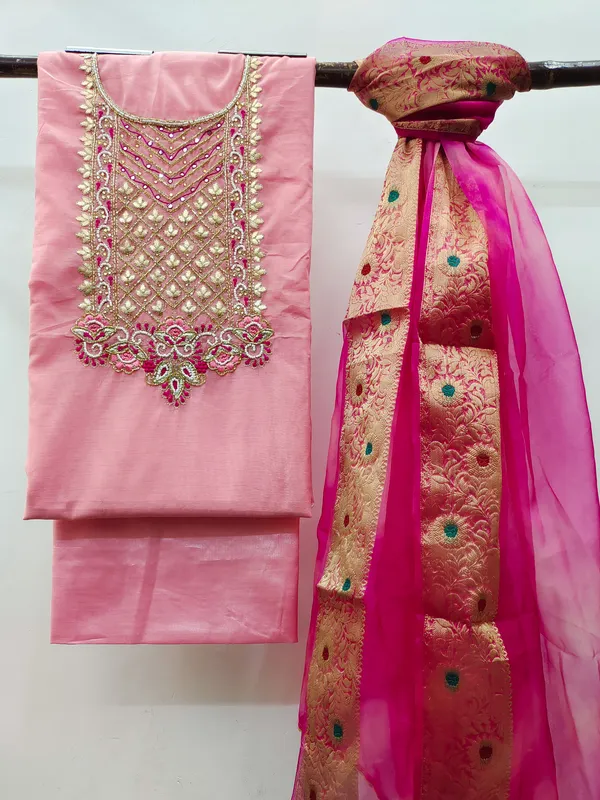 Pink_Chanderi_Salwar_Suit_Material_for_Women
