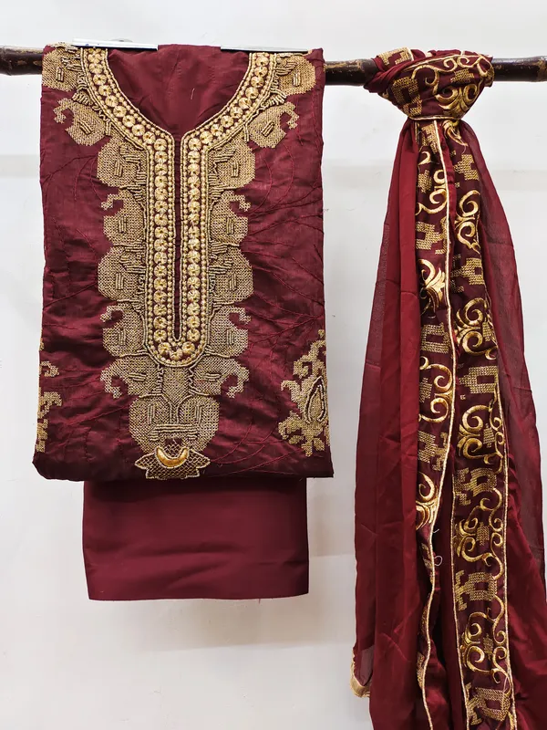 Maroon_Modal_Salwar_Suit_Material_for_Women