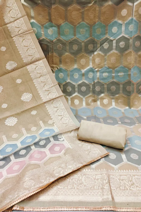 Beige_Silk_Blend_Salwar_Suit_Material_for_Women