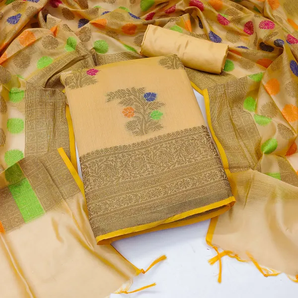 Beige_Silk_Blend_Salwar_Suit_Material_for_Women