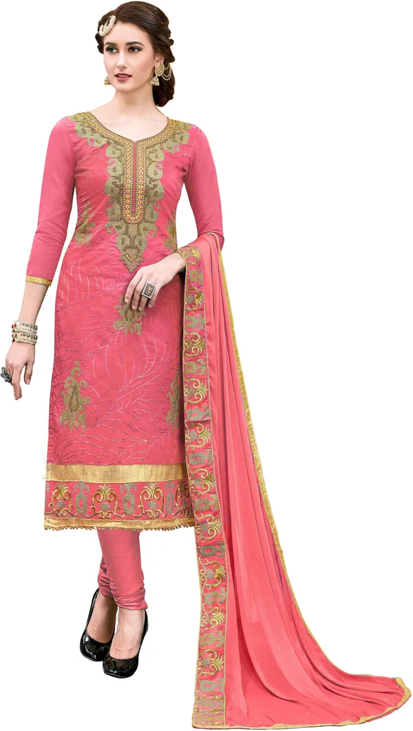 Red_Chanderi_Salwar_Suit_Material_for_Women