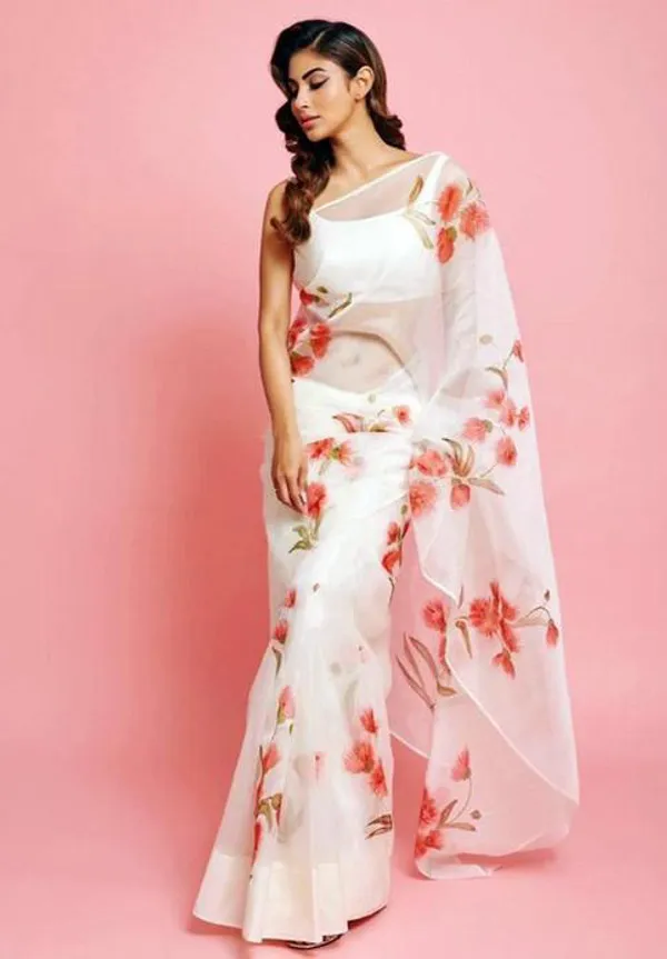 Premium_Range_Designer_White_Organza_Saree_for_Women_Color