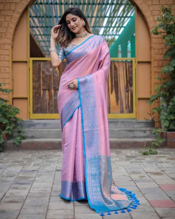 Purple_Silk_Blend_Saree_for_Women
