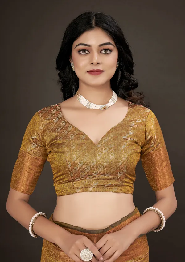 Mustard_Silk_Blend_Saree_for_Women