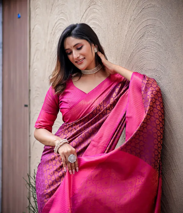 Purple_Silk_Blend_Saree_for_Women