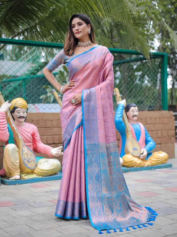 Purple_Silk_Blend_Saree_for_Women