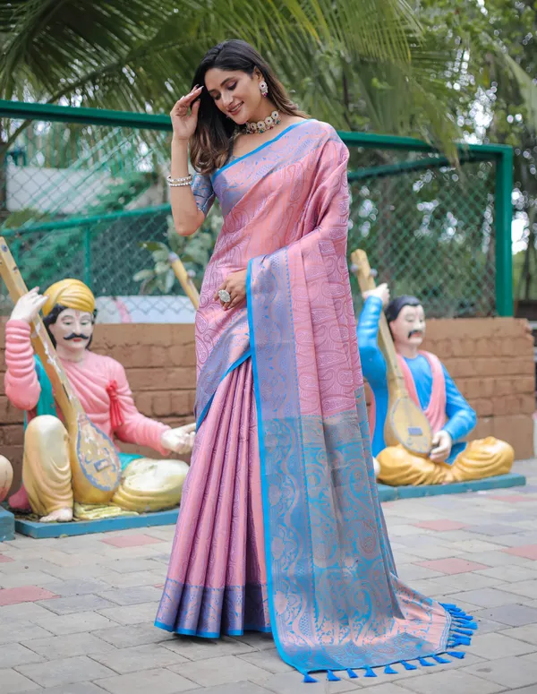 Purple_Silk_Blend_Saree_for_Women