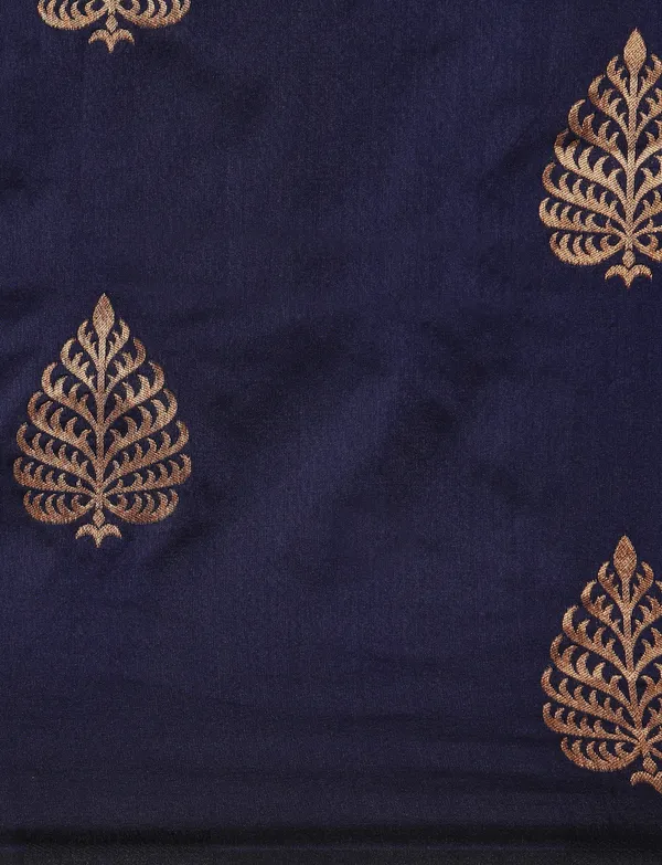 Dark_Blue_Silk_Blend_Saree_for_Women