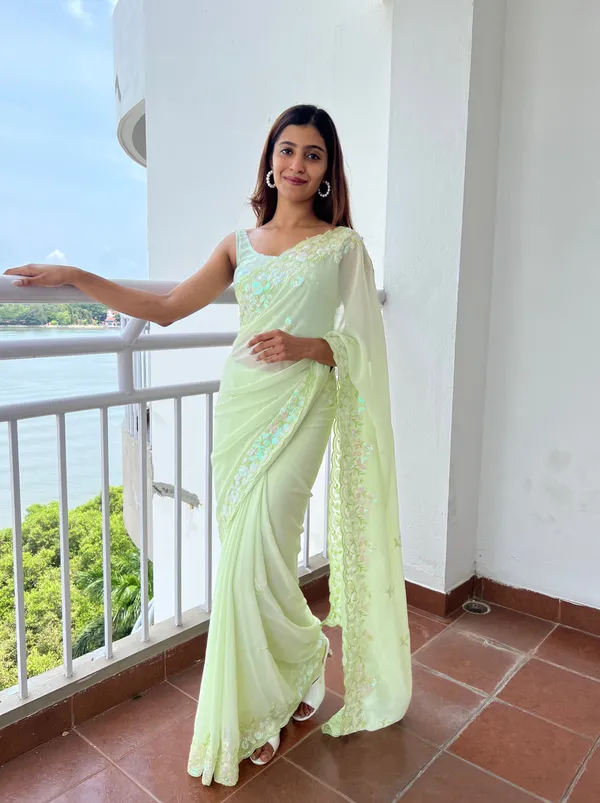 Light_Green_Georgette_Saree_for_Women