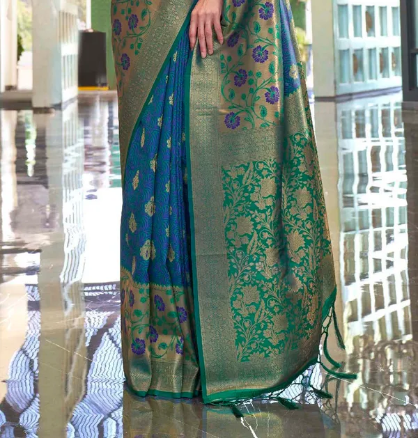 Dark_Green_Silk_Saree_for_Women