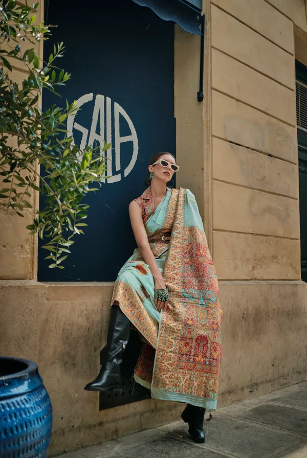Designer_Sky_Blue_Silk_Kashmiri_Handloom_Premium_Range_Saree