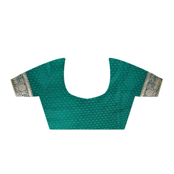 Premium_Range_Bottle_Green_Silk_Saree_for_Women