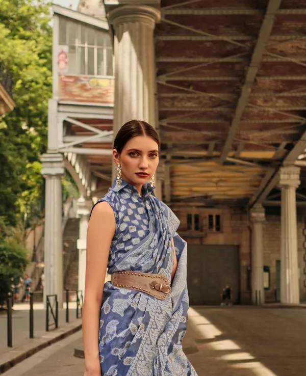 Organza_Chikankari_Lucknowi_Saree