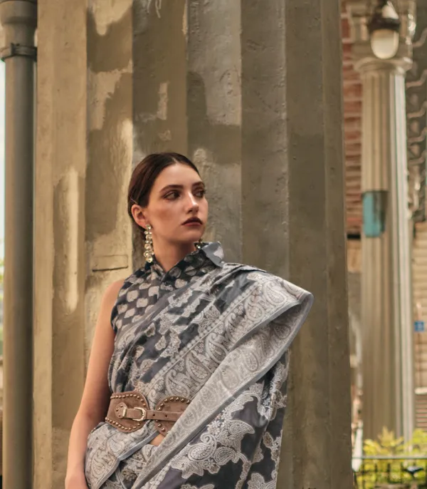 Organza_Chikankari_Lucknowi_Saree
